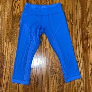 Lulu Lemon bright blue leggings